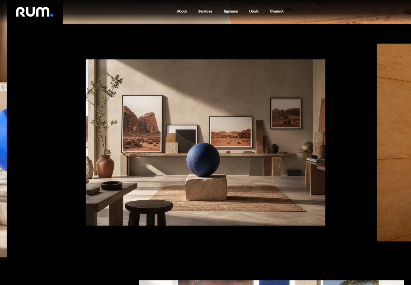 Complete genuine capture of the RUM Marketing Agency website